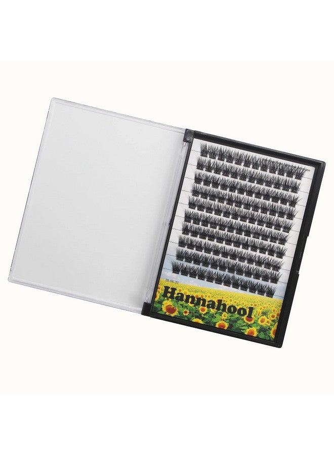 Hannahool Handmade D Curl 1020Mm To Choose 120Pcs Natural Long Individual Thick Base Cluster Eyelashes Dramatic Look Diy Volume Eye Lashes Extensions (12Mm) - Image 4