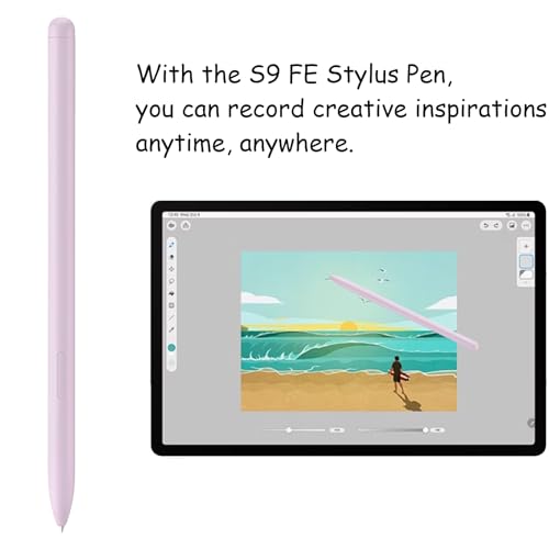 Anglepingping 2 Pack Galaxy Tab S9 FE S Pen for Samsung Galaxy Tab S9 FE / S9 FE+ Stylus Pen,Replacement for Samsung Galaxy Tab S9 FE Pen(Purple) - Image 5