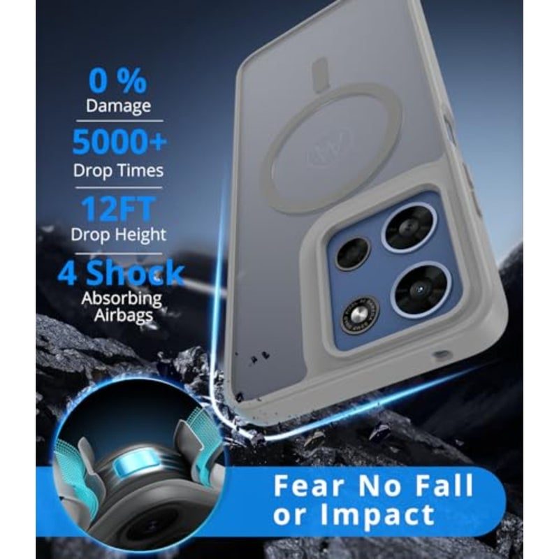 for rola 2025/ 2026/ Play 2026 Case, Compatible with MagSafe, Magnetic Translucent Matte Slim Protective Cover [1 Screen Protector] - Military-Grade Drop Protection - Image 3