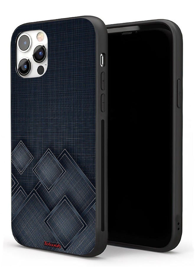 Tolwak Apple iPhone 11 Pro Max Protective Case Squares Pattern On Cloth  - Image 1