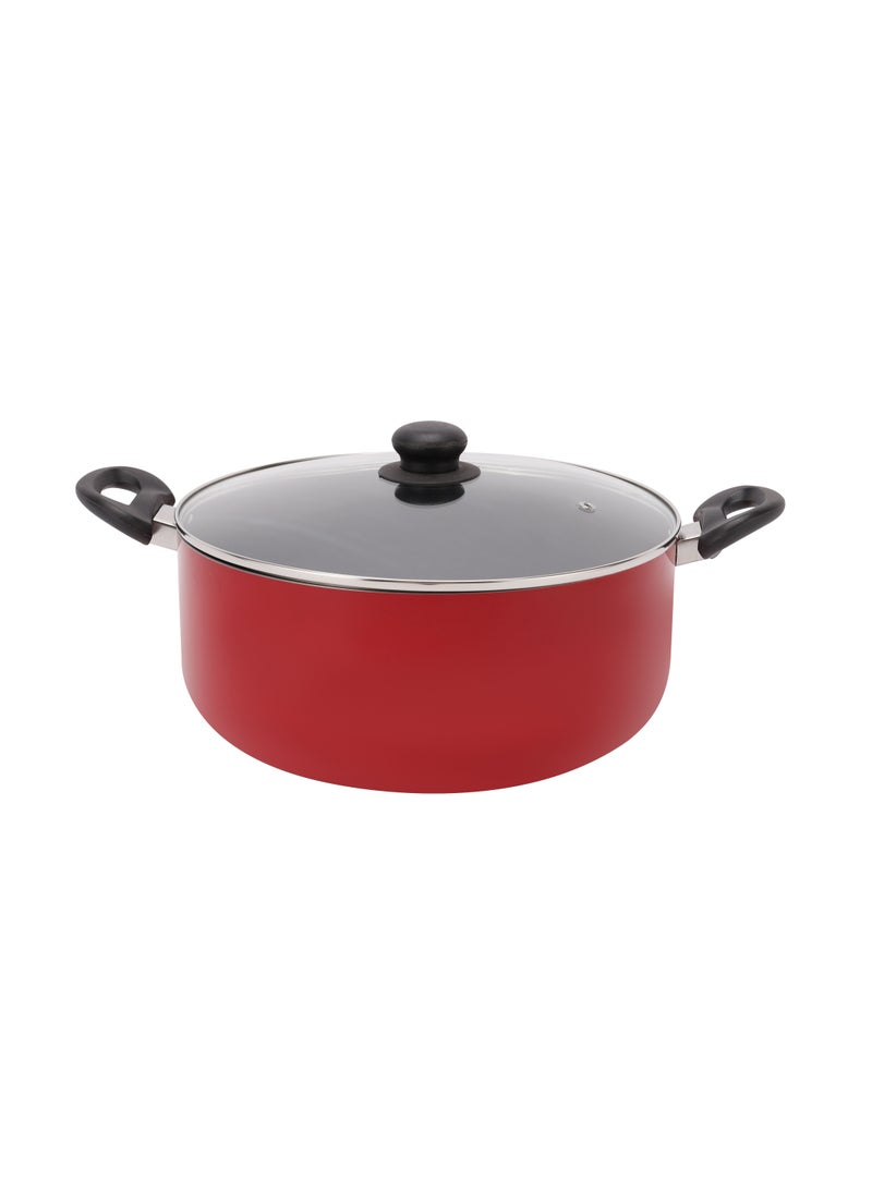 DELCASA Delcasa 8 Piece Non Stick Cookware Set DC2912 30x13.5 cm casserole with lid, a 24x11 cm casserole with lid, a 20x9 cm casserole with lid, a 24x5 cm frypan, and a nylon turner  - Image 5