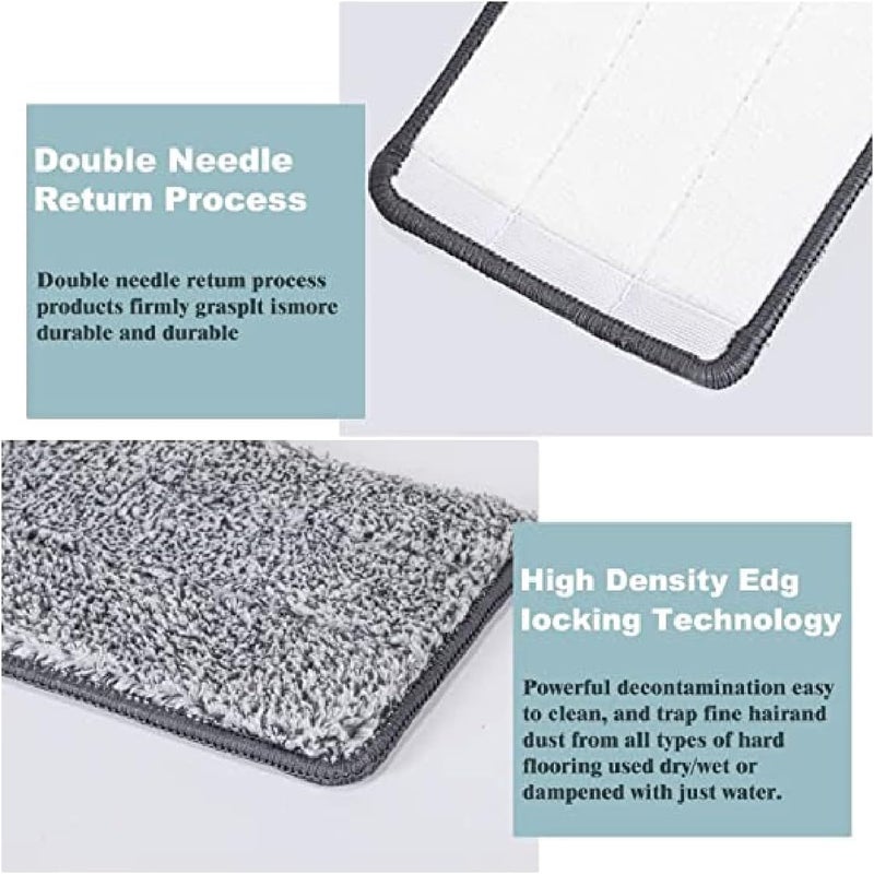 dreamons link Microfiber Cleaning Pads for Wet/Dry Cleaning, Washable Microfiber Mop Replacement Pads Compatible with Microfiber Mops for Floor Cleaning System and Kitchen Home Scrubbing- 4 Pack - Image 4
