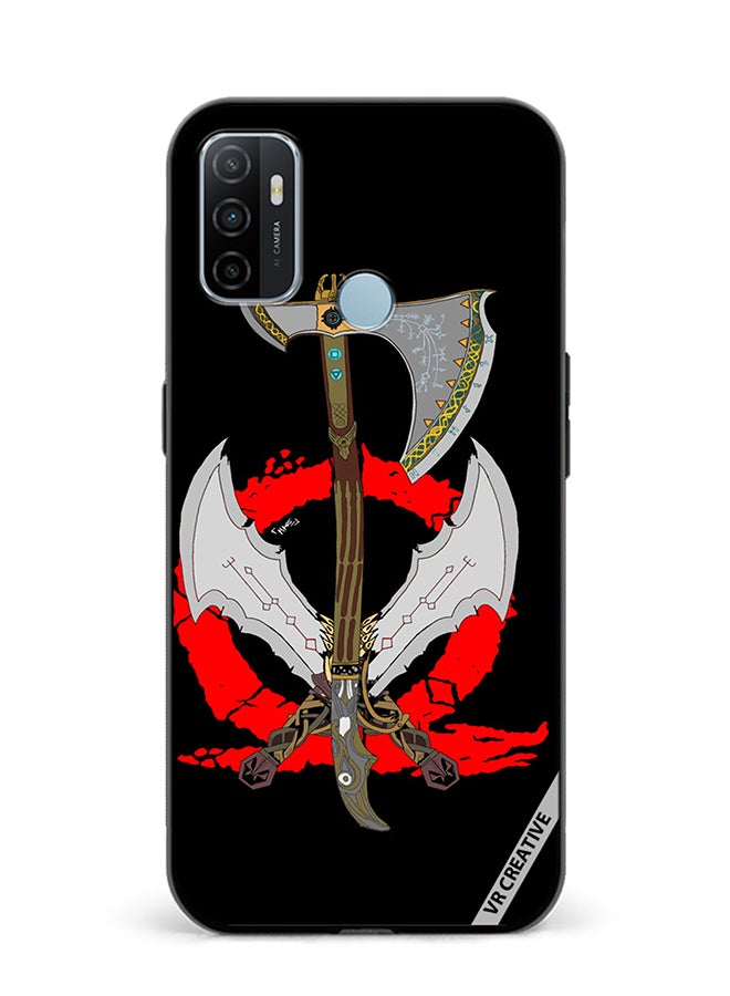 VR CREATIVE Protective Case Cover For Oppo A53 God Of War Weapons Design Multicolour - Image 1