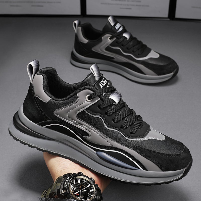 Men'S Shoes Leather Sports Casual Work Work Safety Shoes - Image 1