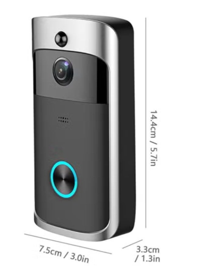 Wireless Smart Video Doorbell – 720P HD Camera, PIR Motion Detection, Night Vision, Two-Way Audio, WiFi Door Bell with Cloud & TF Card Storage - Image 4