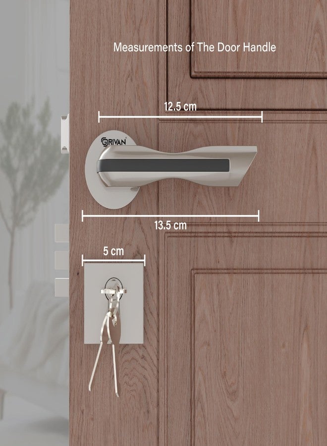 GRIVAN Heavy-Duty Brass Mortise Door Lock Set | Main Door Lock for Home, Office & Bedroom with 2 Years Warranty- (Satin Finish) - Image 4