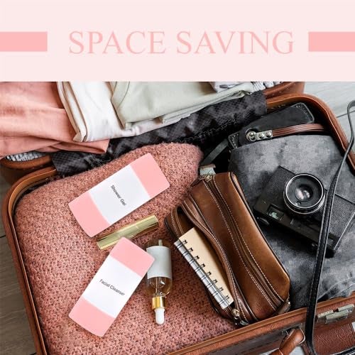 INOVERA (LABEL) 1 Piece Refillable Travel Bottles for Toiletries - 3 in 1 Plastic Shampoo, Cream, Conditioner, Lotion Storage Container - Travelling Accessories (Baby Pink) - Image 5