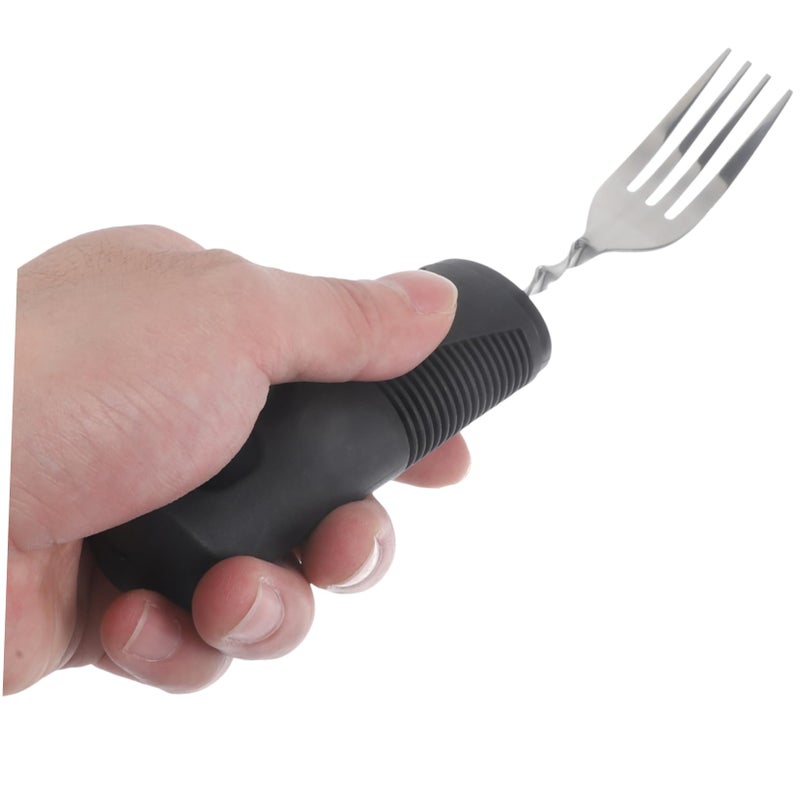 Adaptive Utensils Set Ergonomic Slip Resistant Handle Lightweight Portable for Elderly Disabled - Image 5