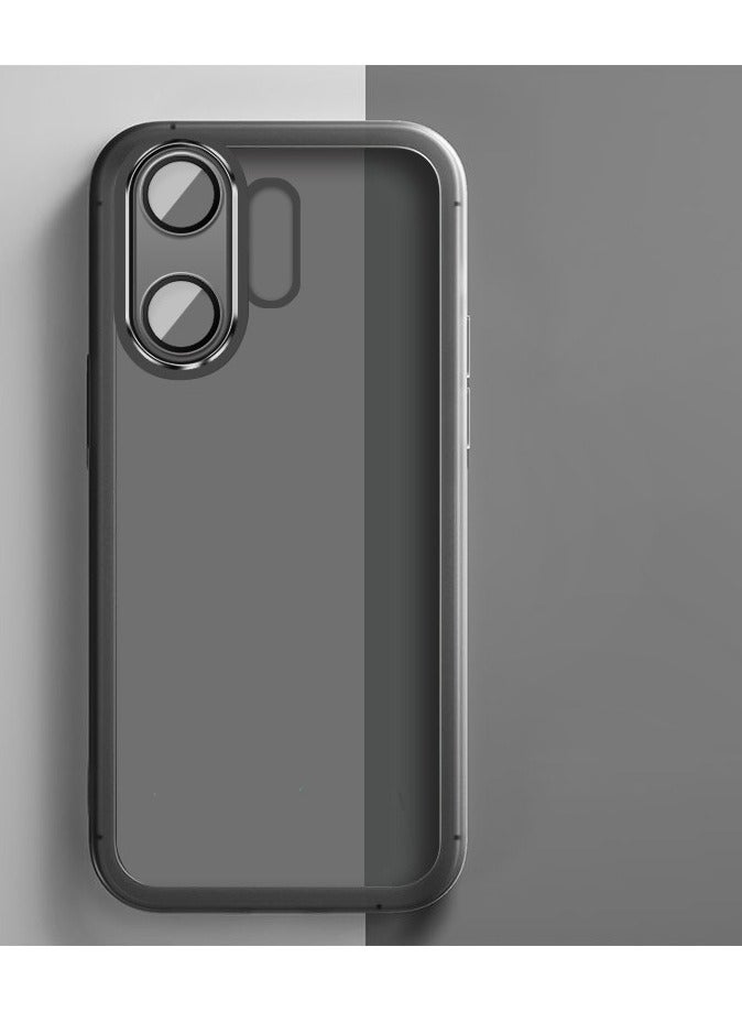 Case for Vivo S30o 5G, Shockproof Phone Bumper Cover, Solid Color Matte TPU Frame, Anti-Scratch PC Clear Transparent Back Case for Vivo S30 5G