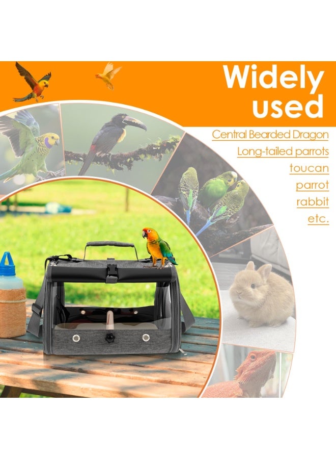 Arabest Bird Carrier Travel Cage Travel Bag Animal Carrier Parrot Carrier Bird Carrier Travel Cage Travel Bag Animal Carrier Parrot Carrier Portable Breathable Travel Cage for Cockatiel Parrot - Image 5