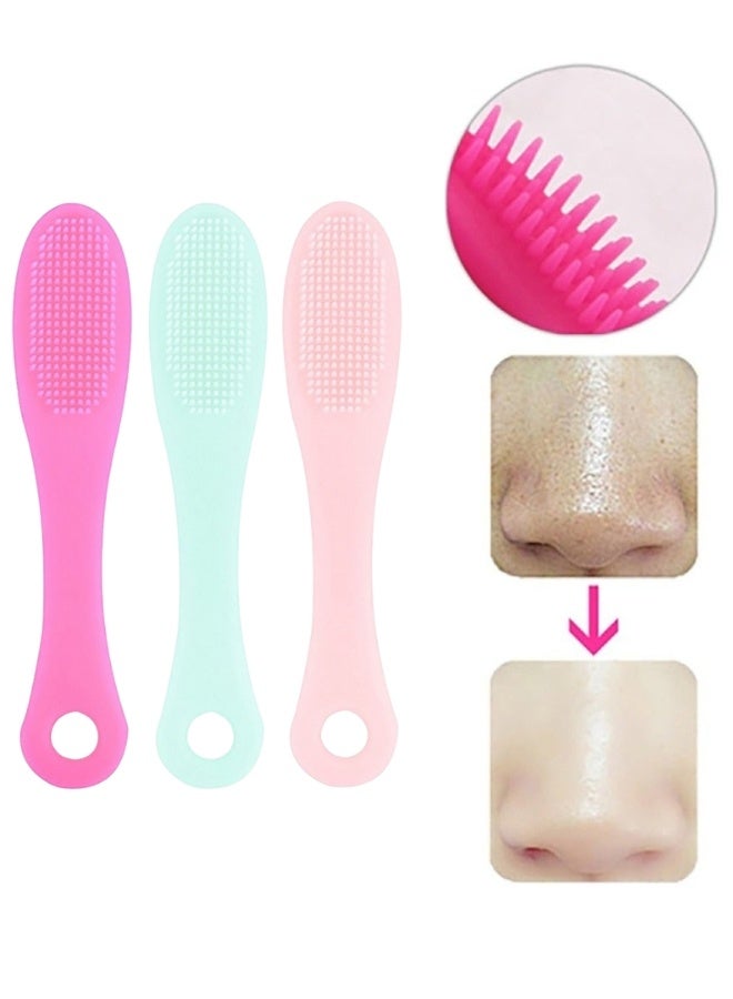 3 قطع من فرشاة إصبع لتنظيف الوجه من السيليكون الناعم - Image 1