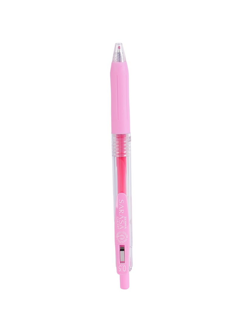 ZEBRA Sararsa Clip Light Pink Gel Pen 0.5mm, for Journaling , Sketching , Drawing , Note-Taking , Pack of 10 Pens - Image 2