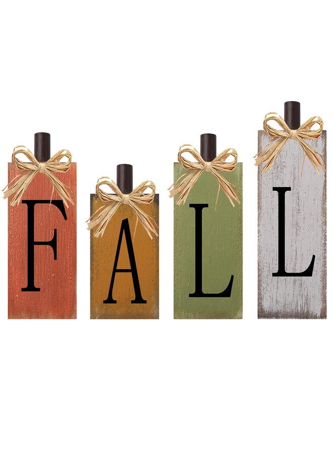 CYNOSA Fall Decorations for Home Thanksgiving Signs Wooden Table Sign Vintage Farmhouse Block Sign Harvest Fall Autumn Home Decor - Image 1