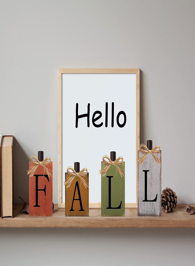 CYNOSA Fall Decorations for Home Thanksgiving Signs Wooden Table Sign Vintage Farmhouse Block Sign Harvest Fall Autumn Home Decor - Image 2