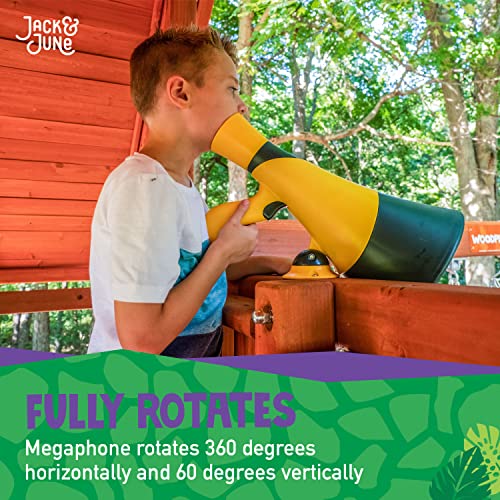 Jack and June Green Megaphone for Outdoor Playsets, Wooden Jungle Gyms, and Residential Playgrounds - Image 4
