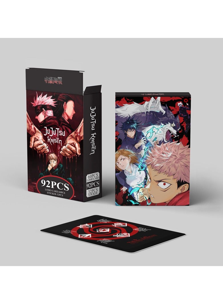 Generic 92 Pcs Anime Jujutsu Kaisen Lomo Cards and Stickers  - Image 2