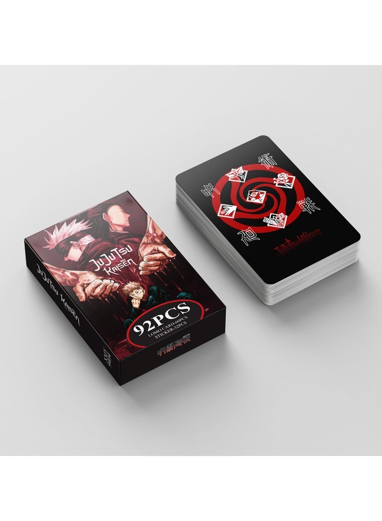 Generic 92 Pcs Anime Jujutsu Kaisen Lomo Cards and Stickers  - Image 3