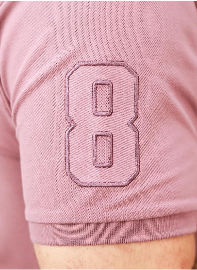 GIORDANO - Men's Napoleon Polo - Pink - Image 1
