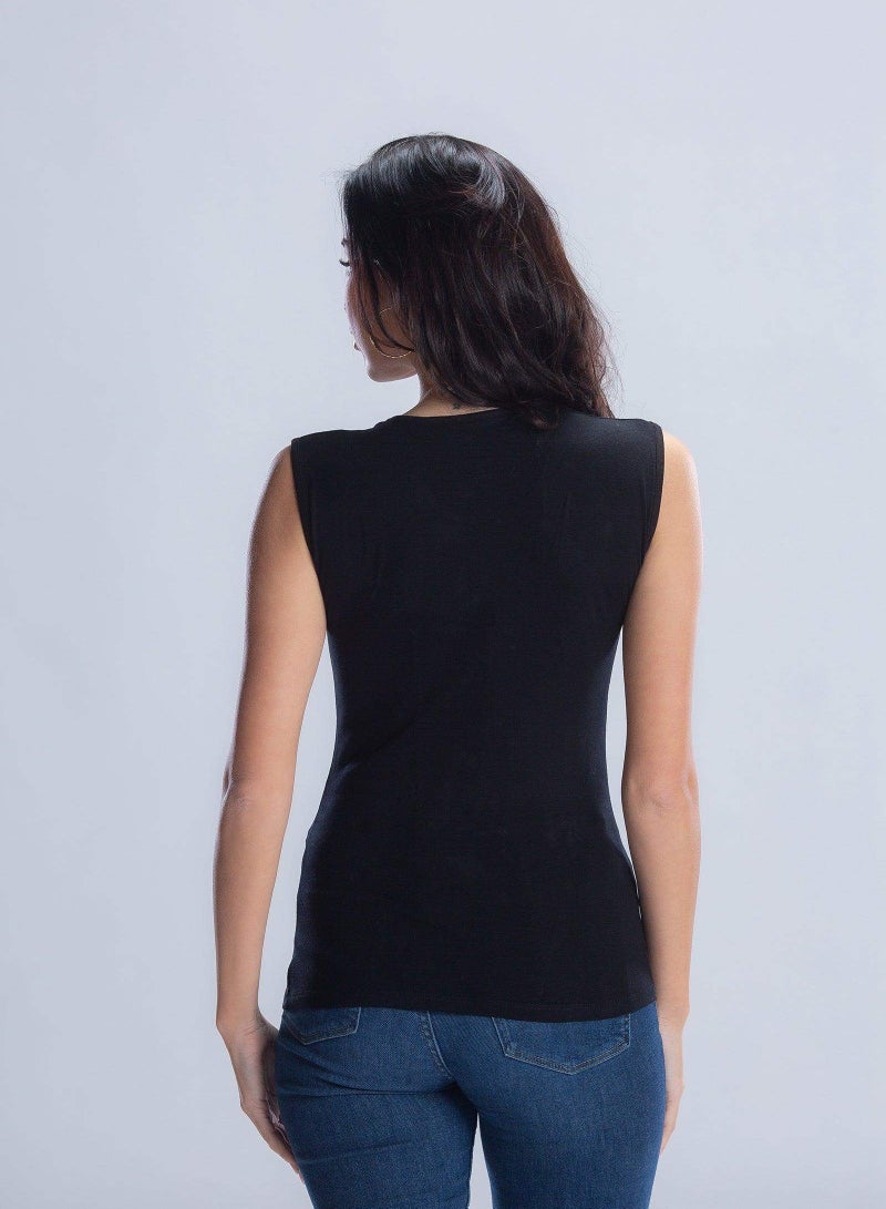 ROYAL  TEX Cotton Sleeveless Crew Neck Body Line Top For Women  - Image 3