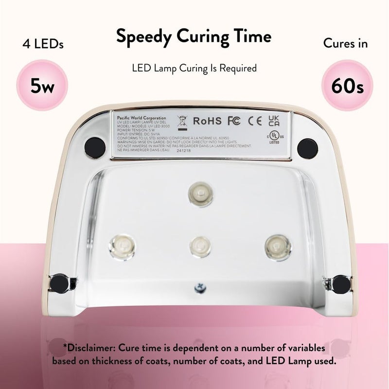 Nails Inc GelLED Portable LED Lamp, Cures in 30 Seconds, Nail Dryer for DIY Gel Nails, Easy Flash Cure Lamp, Automatic Sensor, Plug in USB Nail Light for Beginners, 5W, 1 Count - Image 4