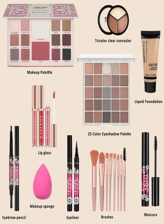 KAVCENT Makeup Kit for Teens Makeup Kit for Women Full Kit Eyeshadow Makeup Gift Set for Women Teen Girls Teenagers Teen Makeup Set for Teens 13-15 - Image 2