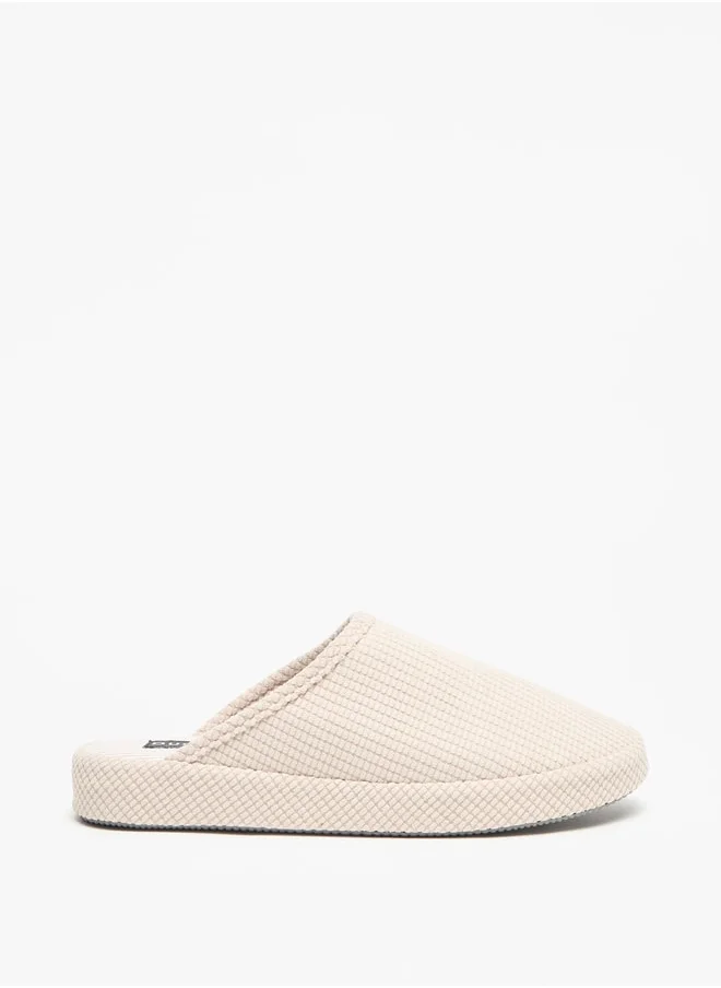 DUCHINI Duchini Men's Textured Bedroom Mules