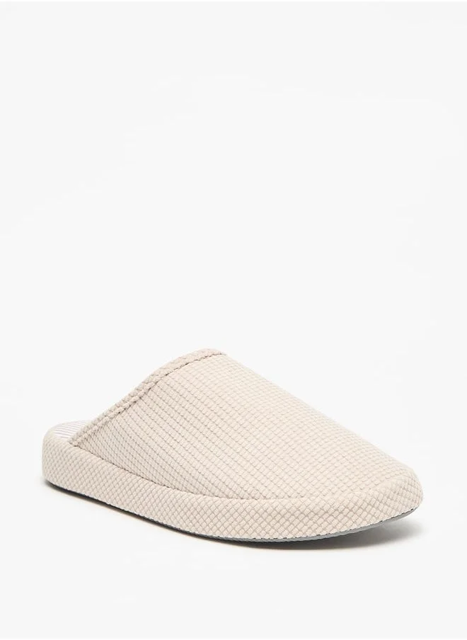 DUCHINI Duchini Men's Textured Bedroom Mules