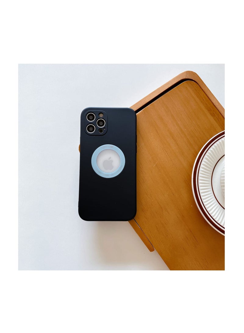 اس-توب غطاء سيليكون للايفون تظهر شعار الهاتف الابل / ip12pro max / اللون الاسود - Image 5