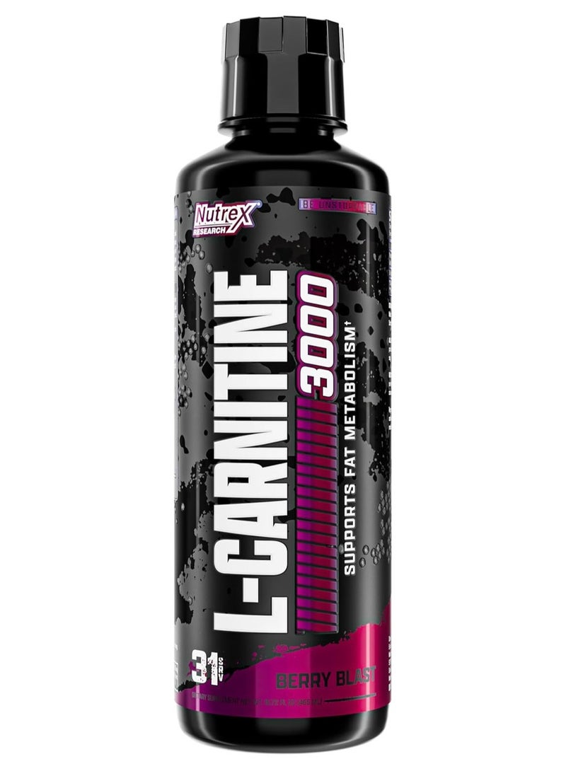 نورتكس ريسيرش سائل كارنيتين من نوتريكس ريسيرش 3000 بيري بلاست 465 مل - Image 1