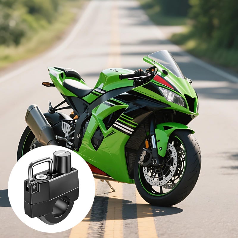 Zinc Alloy Motorcycle Helmet Lock Anti Theft 360 Degree Rotation Waterproof Rustproof 3 3 X 2 6 X 0 9 Inch - Image 4