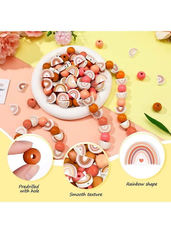 واي دريس 200 جهاز كمبيوتر شخصى بوهو قوس قزح الخرز الخشبي ريفي مزرعة الخشب الخرز الطبيعي اليدوية جولة حبة مصقول خرزة مباعدة ل Diy قلادة سوار أقراط المفاتيح الحرف صنع المجوهرات - Image 5