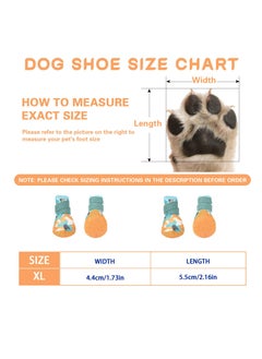 Generic Dog Boots Paw Protector, 4Pcs Breathable Dog Paw Protector, for Injured Paws Anti Slip Dog Shoes, Dog Walking Boots, for Small, Medium Dogs Boots Comfortable Paw Protection for Pet Puppy  - Image 3