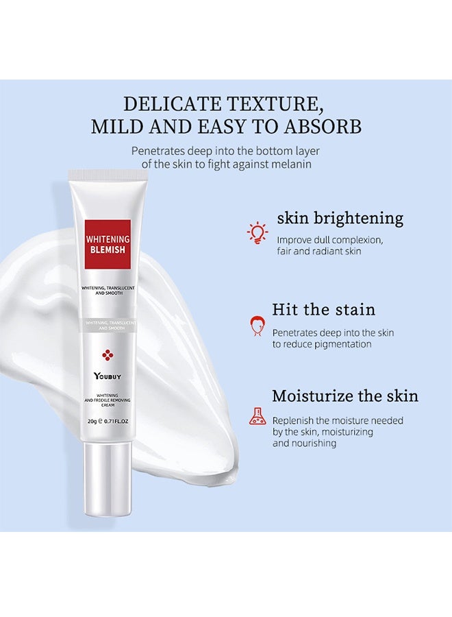 YOUBUY Whitening And Freckle Removing Cream,Dark Spot Corrector Remover Cream Whitening Moisturizing Brighten Complexion Improving Skin Barrier 20g - Image 3