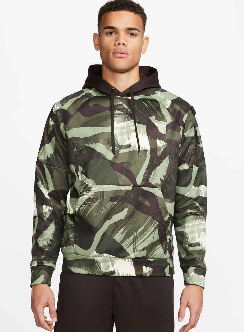 Nike Camo All Over Printed Therma-Fit Hoodie