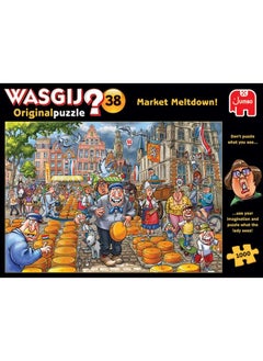 jumbo , Wasgij, Original 38 - Market Meltdown!, Unique Collectable Jigsaw Puzzle For Adults, 1,000 Piece  - Image 5