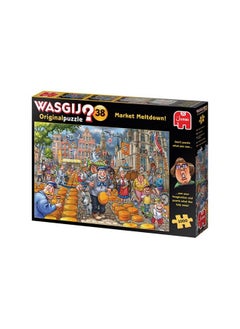 jumbo , Wasgij, Original 38 - Market Meltdown!, Unique Collectable Jigsaw Puzzle For Adults, 1,000 Piece  - Image 4