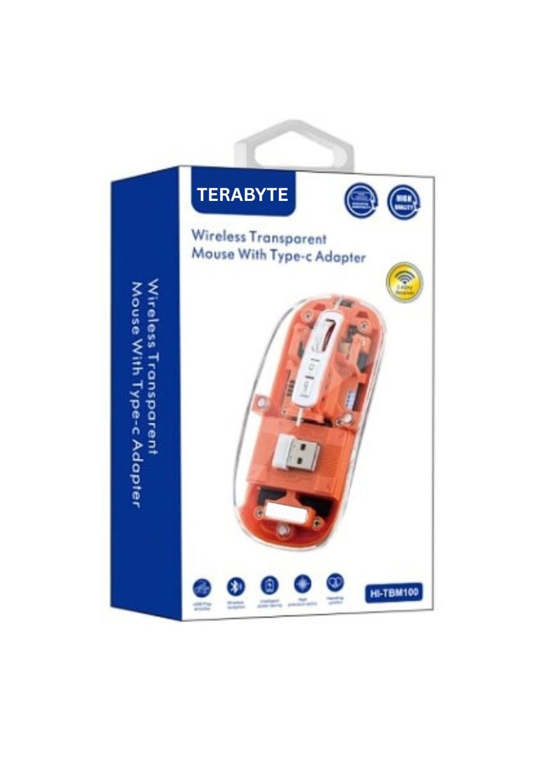 Terabyte BLUETOOTH Wireless&2.4G Mouse USB& TYPE C - Image 1