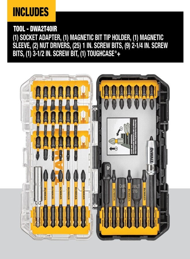DEWALT Screwdriver Bit Set, Impact Ready, FlexTorq, 40-Piece (DWA2T40IR) - Image 5
