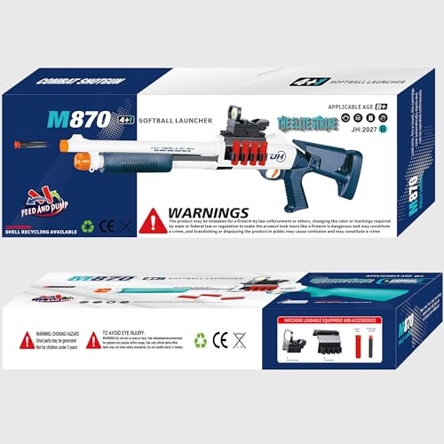 Ouzhimanxing Toy Gun Models Foam Blasters 33Inch Soft Bullet ShotgunEmpty Shell Ejecting Design with10 Shell 40 Soft Darts Perfect for Indoor and Outdoor Play - Image 5