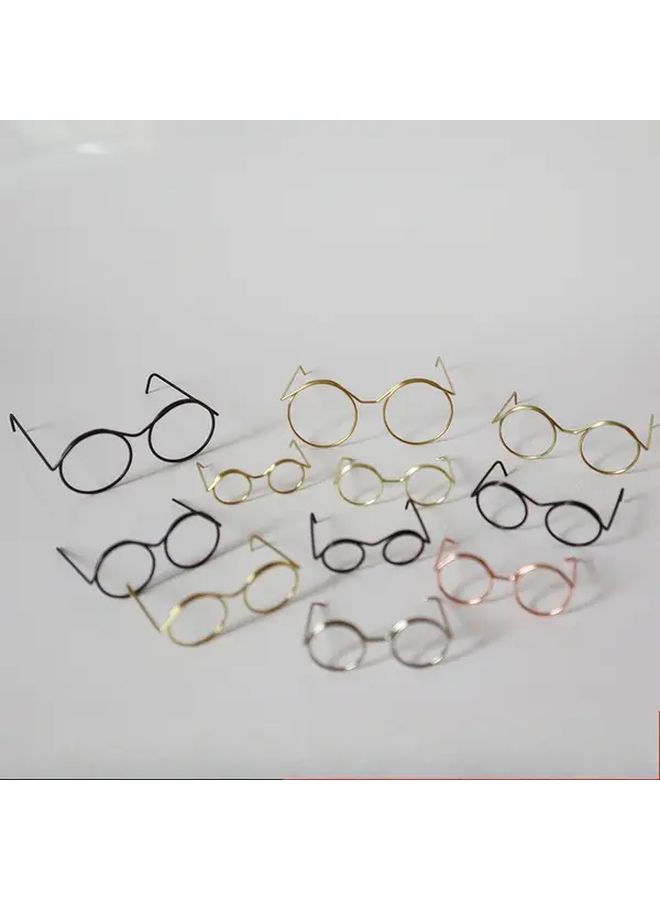 3 Random Colors Mini Twist Stick Wire Glasses Frame For Puppy White Goose Dollhouse Scene Decoration Diy Animal Accessories - Image 2