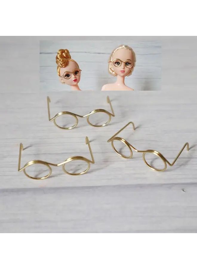 3 Random Colors Mini Twist Stick Wire Glasses Frame For Puppy White Goose Dollhouse Scene Decoration Diy Animal Accessories - Image 5