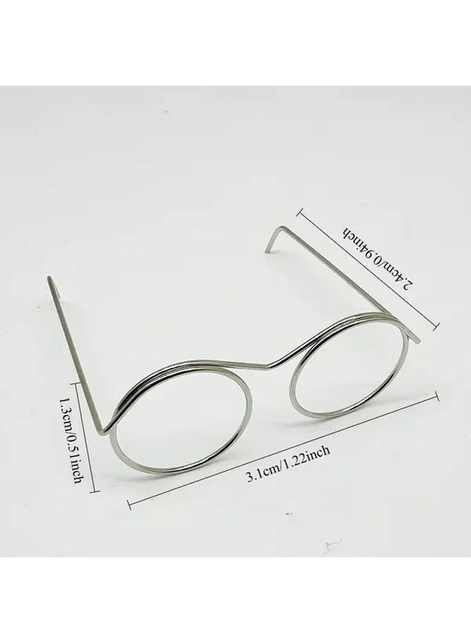 3 Random Colors Mini Twist Stick Wire Glasses Frame For Puppy White Goose Dollhouse Scene Decoration Diy Animal Accessories - Image 4