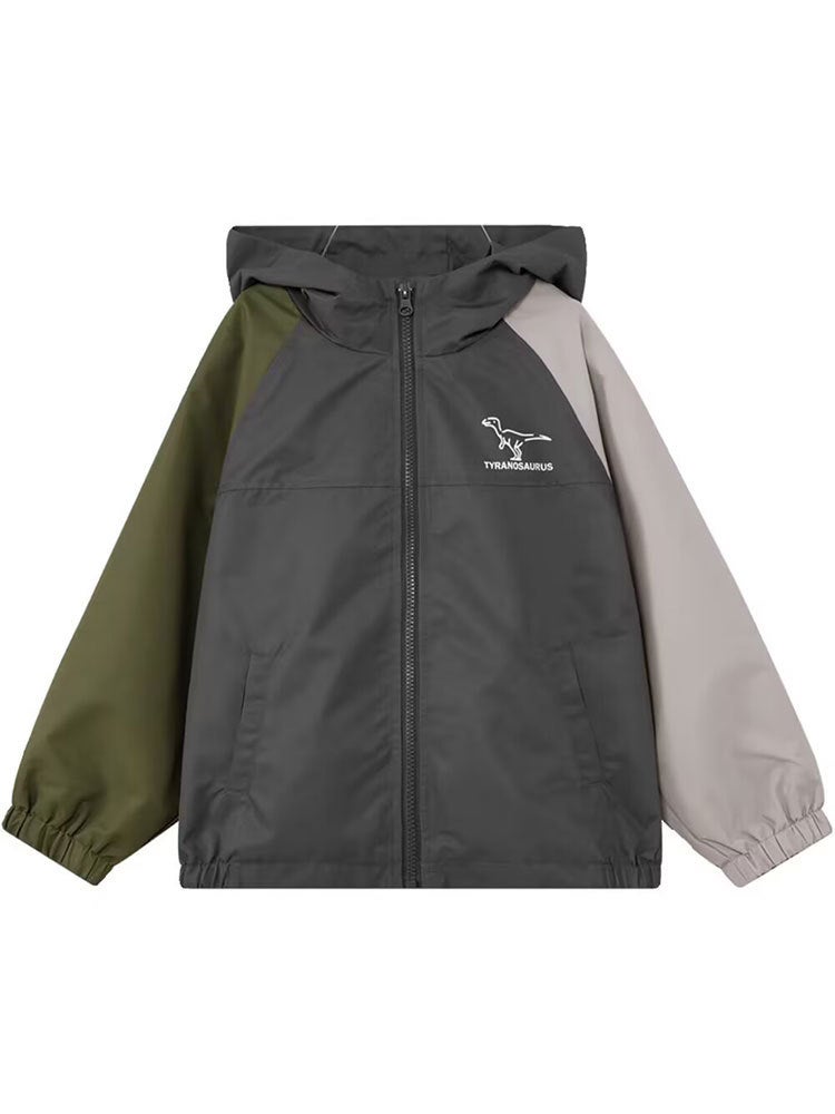 Children'S Clothing Children'S Jacket Boys' Spring Coat Hooded Outdoor Camping Waterproof Coat - Image 5