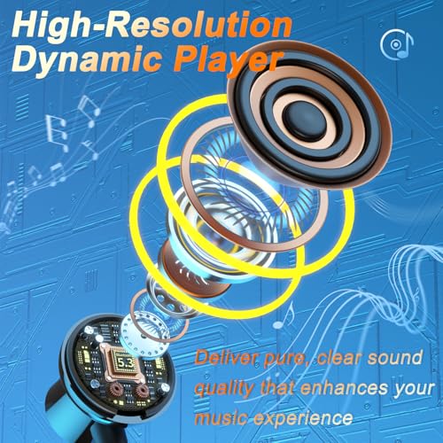 AIYIBEN Neckband Bluetooth Headphone with LED Power, Neckband Headphones 100 Hours Playtime, in-Ear Bluetooth Headphone with Microphone for Running and Exercising in The Gym (Y10) - Image 2