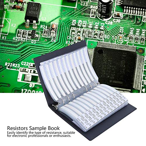 Hyuduo 0201 SMD Resistor Sample Book, 170 Values Resistor Kit 50 Each 1% Accuracy in Storage Book Case, Electronic Component for Electronic Engineering - Image 3