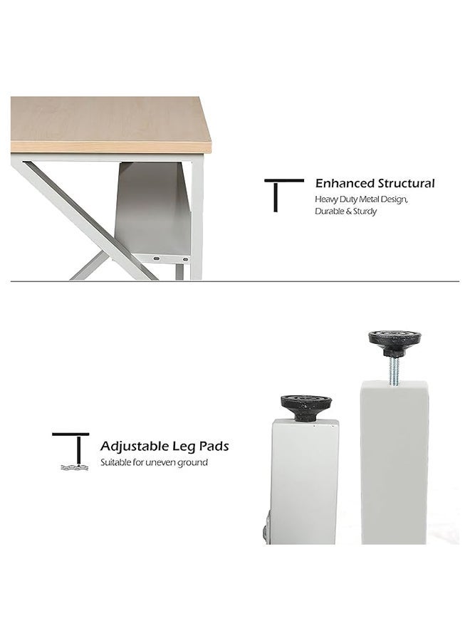 RIGID Office Desk | Computer, Gaming, Study & Writing Table | Modern Home & Office Desk with Triangular Stand Foot | Knock-Down Condition - Image 2