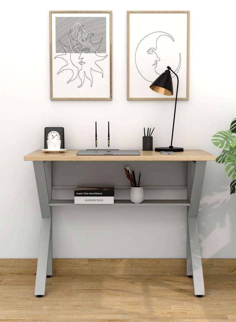 RIGID Office Desk | Computer, Gaming, Study & Writing Table | Modern Home & Office Desk with Triangular Stand Foot | Knock-Down Condition - Image 5