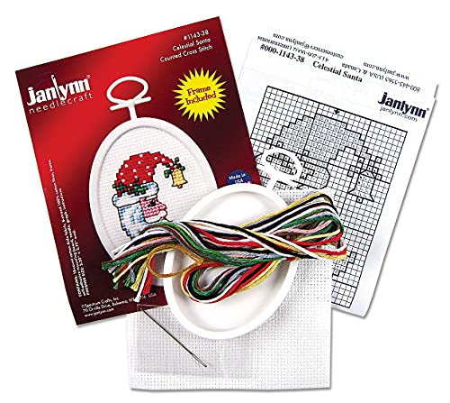 Janlynn 21-1058 Let it Snow 2-1/4 by 2-3/4-Inch Counted Cross Oval Stitch Kit, Mini - Image 3