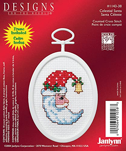 Janlynn 21-1058 Let it Snow 2-1/4 by 2-3/4-Inch Counted Cross Oval Stitch Kit, Mini - Image 2