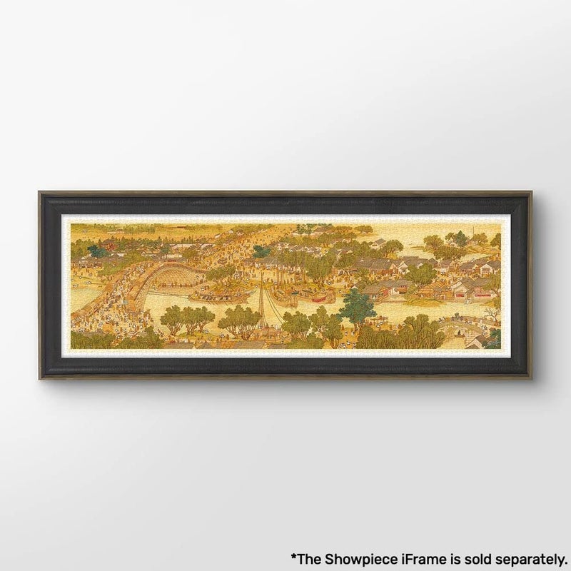 Pintoo Panoramic Jigsaw Puzzles 2000 Piece for Adults - Panorama - Smart - Bears Along The River During The Qingming Festival Beautiful Plastic Puzzle for Home Decor Zero Dust Easy Storage [H1906] - Image 1